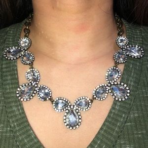 Diamond Teardrop Statement Necklace
